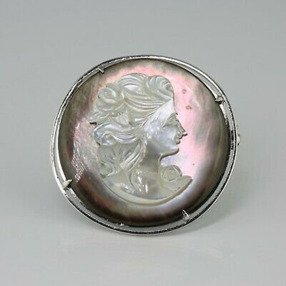 Mother of Pearl Abalone Carved Cameo - image 2