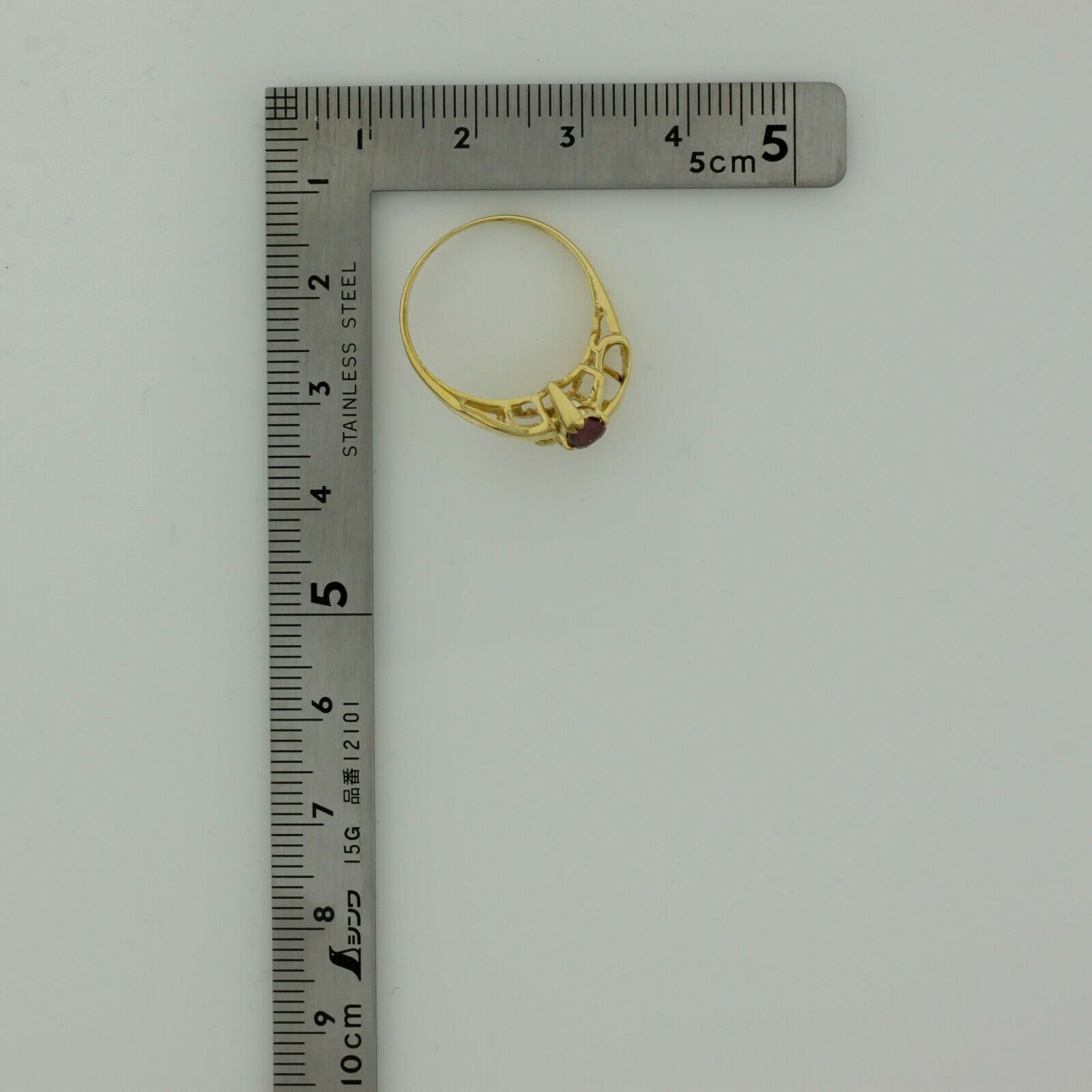 10K 0.8g Blue Topaz Children's Baby Newborn Yellow Gold Ring, Size 1.75 |  Property Room