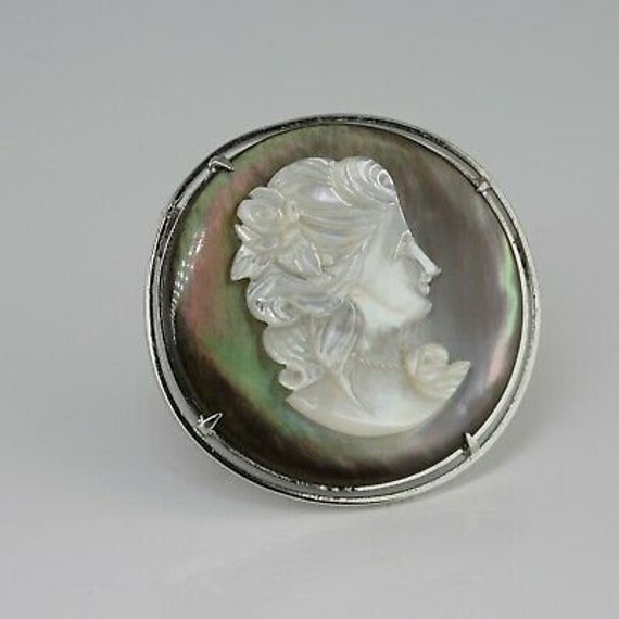 Mother of Pearl Abalone Carved Cameo - image 4