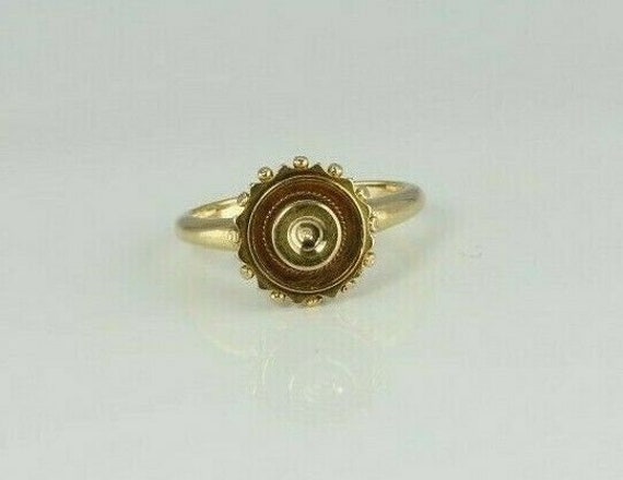 Antique 14K Yellow Gold Victorian Ring Size 5 Cir… - image 1