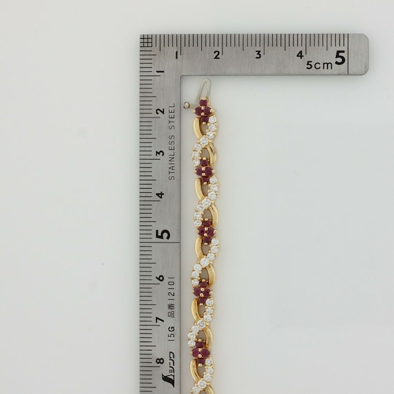 Superb Quality 18K Ruby and Diamond Bracelet 7 in… - image 5