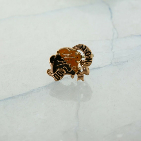 Antique 14K Yellow Gold "NHS 1900" Class Lapel Pin