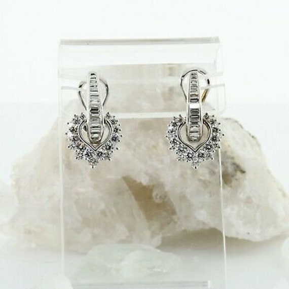 Superb 7.5 ct Total Weight Diamond Earrings and N… - image 4