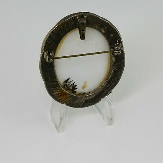 Vintage Porcelain Art Deco Brooch Pin Circa 1960 - image 3