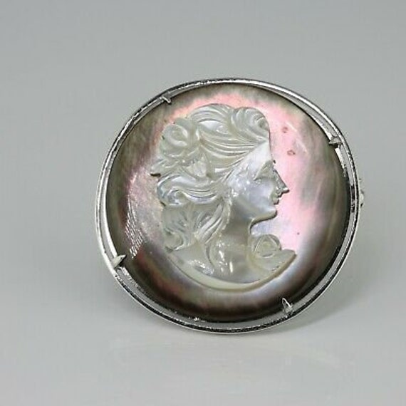 Mother of Pearl Abalone Carved Cameo - image 1