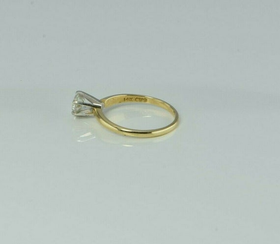 14K Yellow Gold 5/8 ct Diamond Solitaire Ring Siz… - image 5