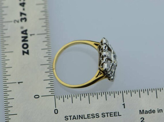 Circa 1910 14K YG vintage Edwardian style Diamond… - image 5