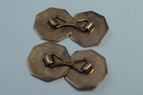 14K Yellow Gold Vintage "Masonic/Freemason" Cuffl… - image 3