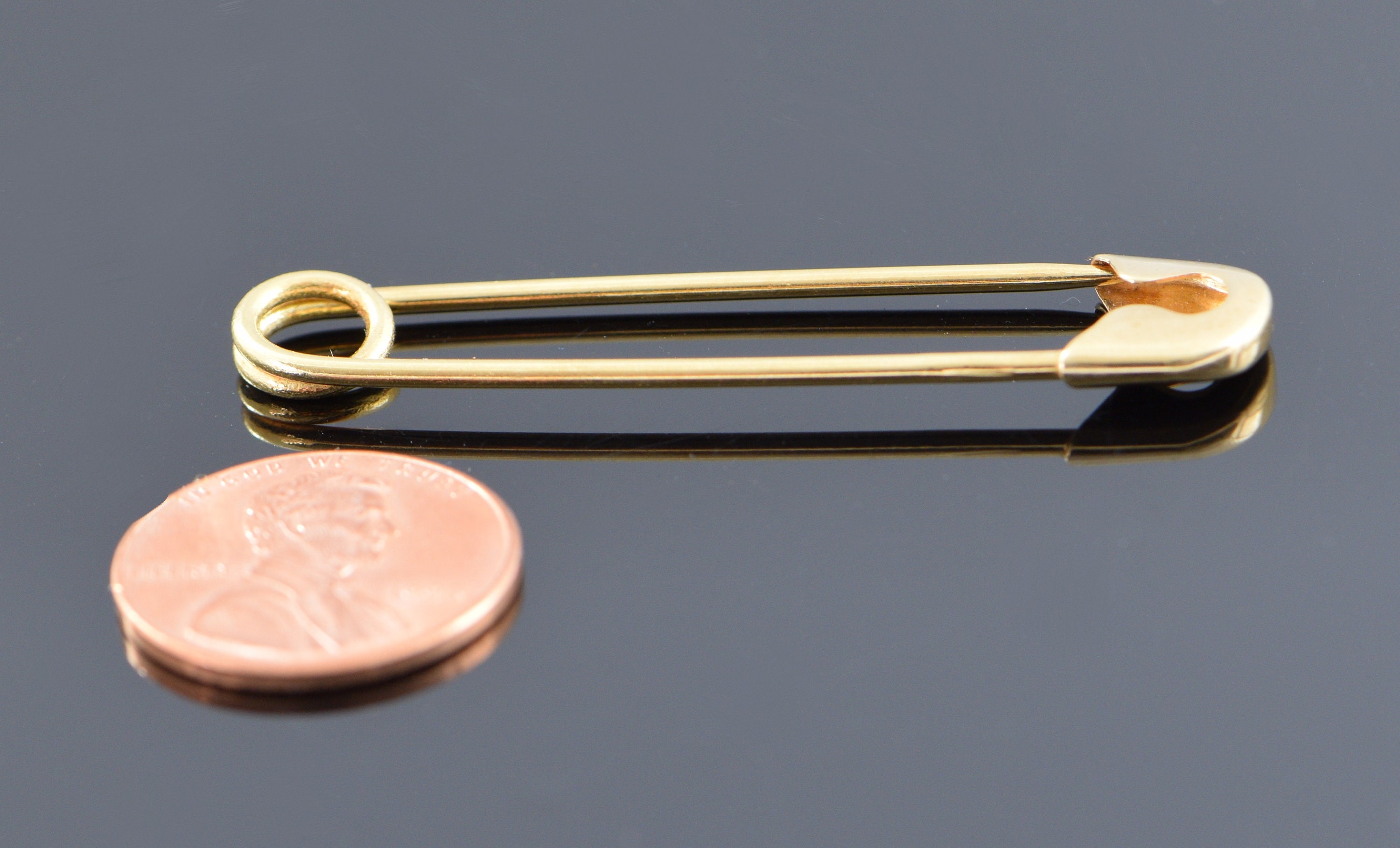 14K Yellow Gold Diaper Pin Circa 1950 Etsy