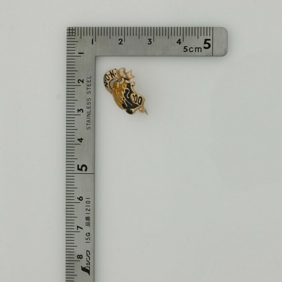 Antique 14K Yellow Gold "NHS 1900" Class Lapel Pin View 5
