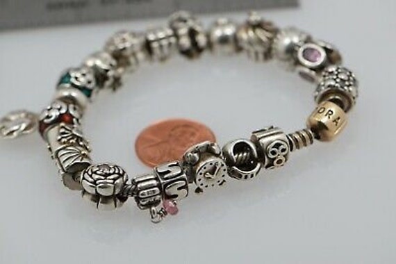 Pandora Bracelet with 5 charms and 2 spacers - Jewelry & Accessories -  Milledgeville, Georgia