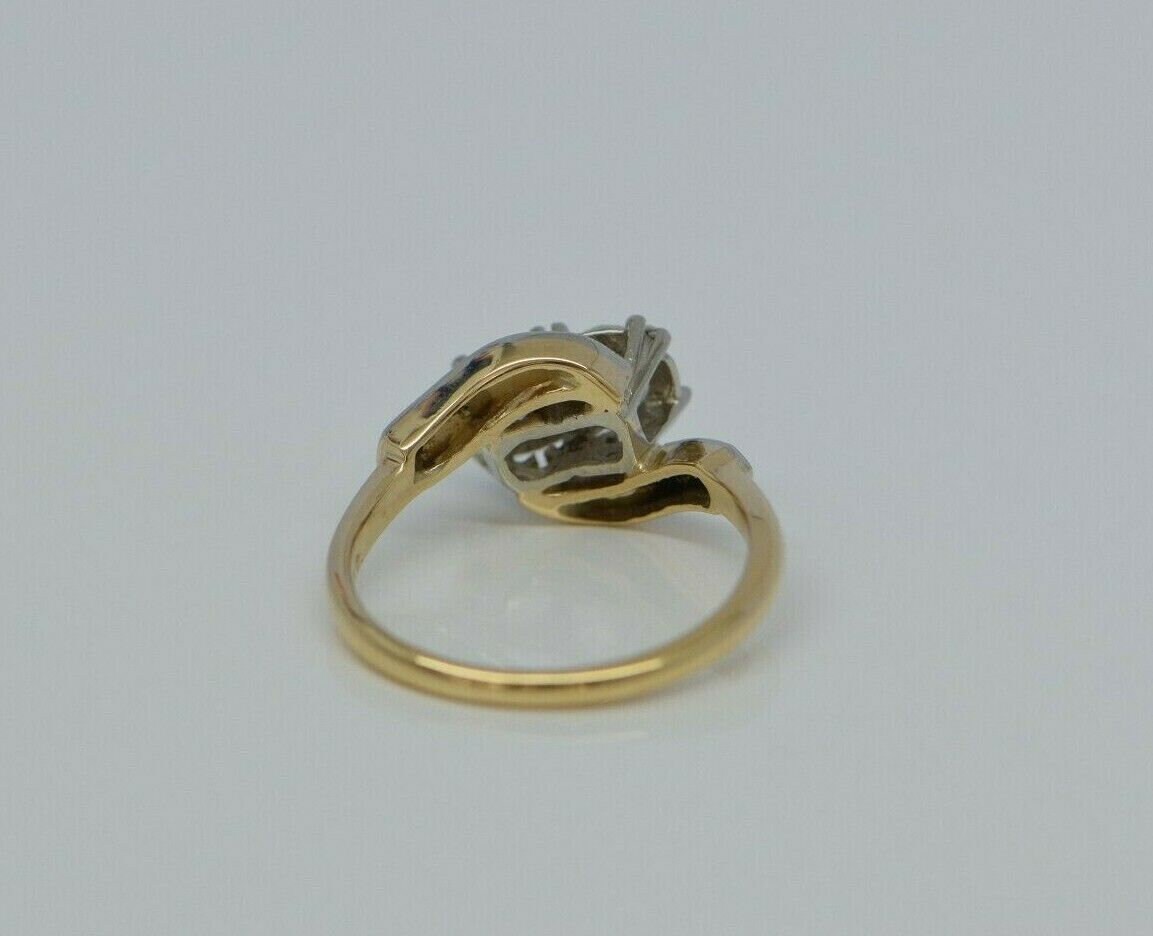 14K Yellow Gold 1ct tw Diamond Ring Size 7 Circa 1950 | Etsy