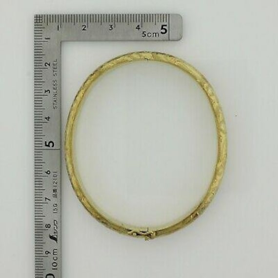 Bracelet vintage souple en or jaune tissé - Bracelet vintage