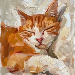 Custom oil painting, Custom cat oil painting, pet portrait oil, cat custom portrait, gift for cat lover, cat gift