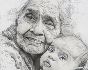 Custom Portraits / Pencil Portrait / Loved ones Portrait / hand crafted portraits in graphite