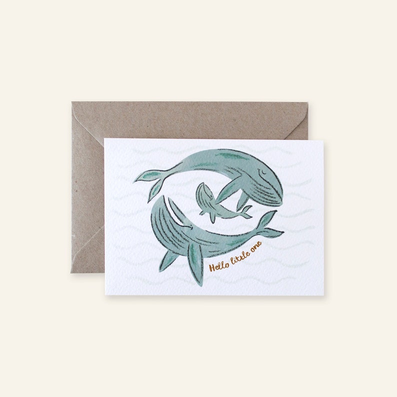 Whale New Baby Card image 3