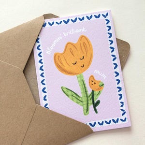 Tarjeta para el Día de la Madre Bloomin' Brilliant Mum, Tarjeta con flores