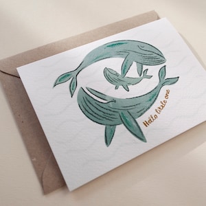 Whale New Baby Card image 2