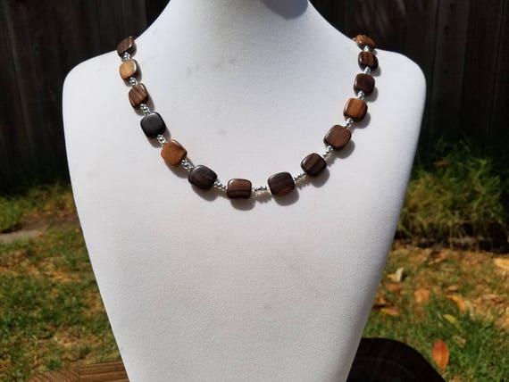 Madagascar Ebony Squares with Silver