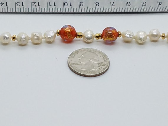 Torch-work Glass and Baroque Fresh-water Pearls