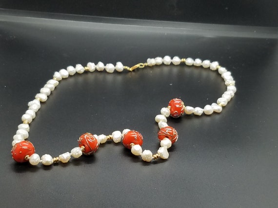 Torch-Work Glass and Baroque Fresh Water Pearls