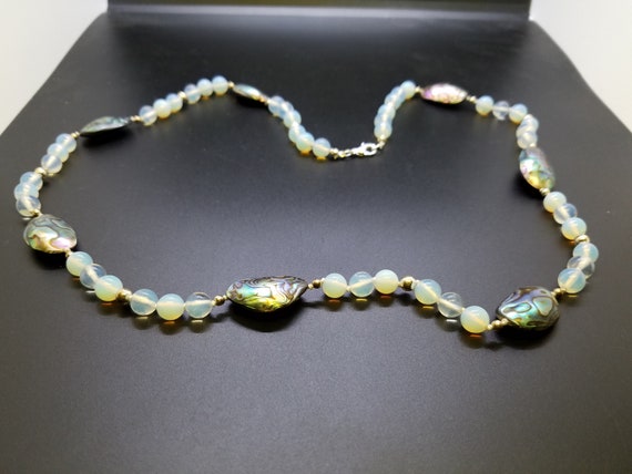 Abalone Nuggets and Opaline Glass