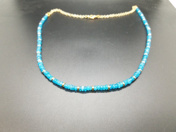 Neon Apatite and Gold