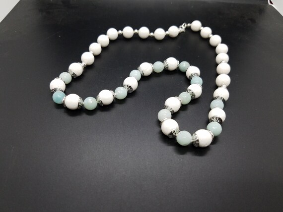 Aquamarine and White Lava (Tuff)