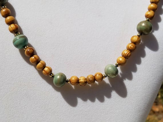 Torch Work Glass Beads with Wood