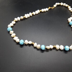 Torchwork Glass and Baroque Fresh Water Pearls