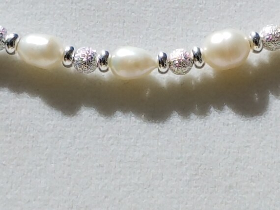Fresh Water Pearls with Silver Stardust Beads