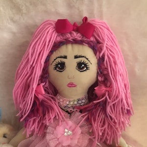 Rag Doll, Doll, Heirloom Rag Doll, Handmade Cloth Doll, Embroidered Doll, Dolls, Handmade Rag Doll, Custom Handmade Rag Dolls, Rag Doll Girl