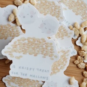 Krispy Treat Marshmallow Sticker