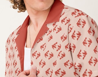 Leaping Foxes Button-Up Shirt