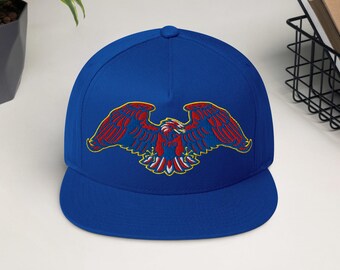 American Eagle Embroidered Patch on Snapback