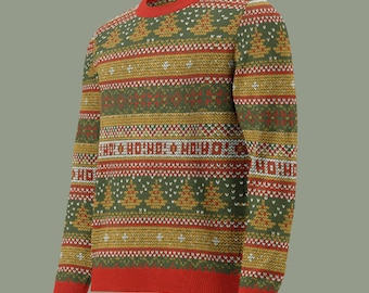 Christmas "Ho! Ho!" Knitted Crew Neck Sweater