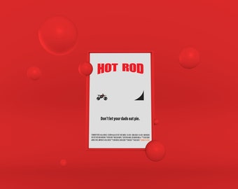 Minimal Hot Rod Movie Poster