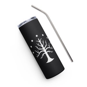 White Tree of Gondor on Stainless Steel Tumbler - 20oz