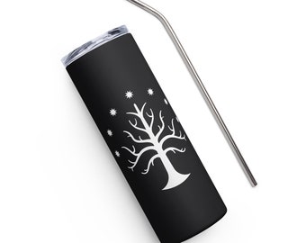 White Tree of Gondor on Stainless Steel Tumbler - 20oz