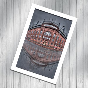 Rangers Ibrox Stadium Glasgow, signed print. Architecture, Wall Art, Cityscape, Wall Art, Photography. image 4