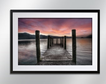 Derwent Water Lake District, signed print. Landscape, Wall Art, Cityscape, Wall Art, Photography.