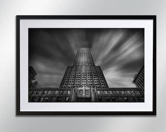New York Empire State Building, signed print. Architecture, Wall Art, Cityscape, Wall Art, Photography.