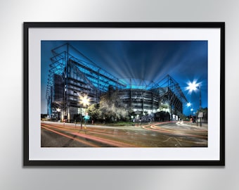 St James Park Stadium - Newcastle United F.C. signed print. Architecture, Wall Art, Cityscape, Wall Art, Photography.