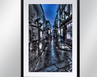 York The Shambles, signed print. Architecture, Wall Art, Cityscape, Wall Art, Photography.