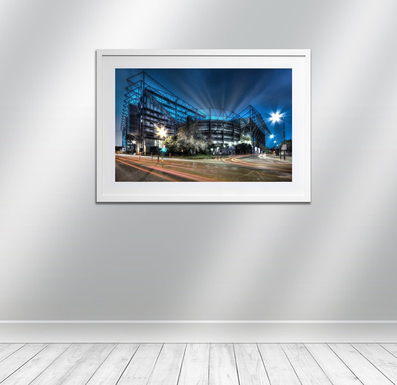 St James Park Stadium Newcastle United F.C. signed print. Architecture, Wall Art, Cityscape, Wall Art, Photography. image 3