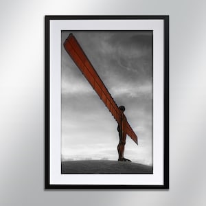 Angel of the North, signed print.  Architecture, Wall Art, Cityscape, Wall Art, Photography.