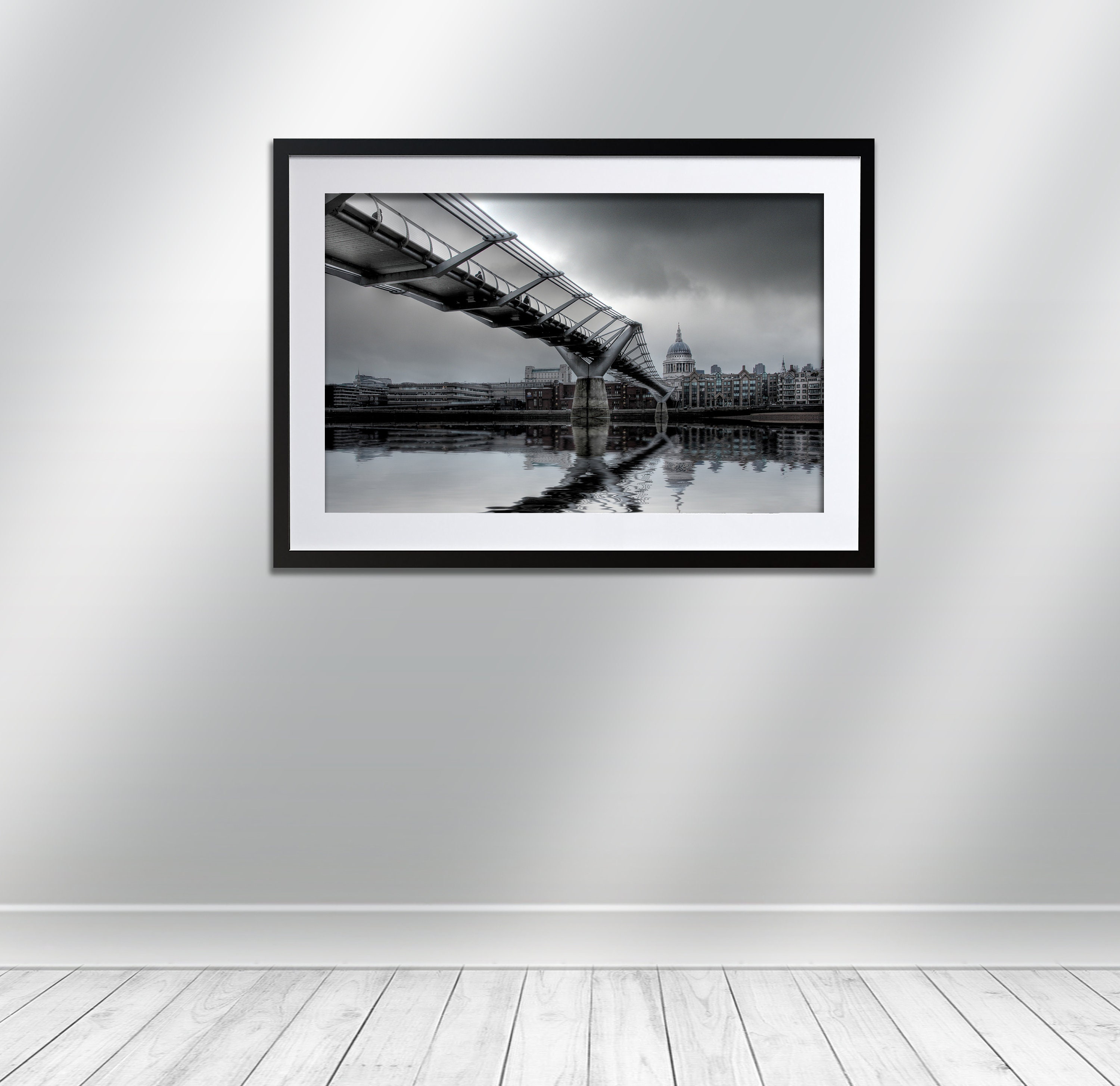 London Millennium Bridge Signed Print. Architecture Wall - Etsy UK