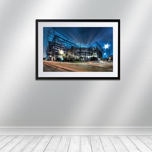 St James Park Stadium Newcastle United F.C. signed print. Architecture, Wall Art, Cityscape, Wall Art, Photography. image 2