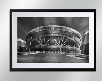 Tottenham Hotspur Stadium, signed print. Architecture, Wall Art, Cityscape, Wall Art, Photography.