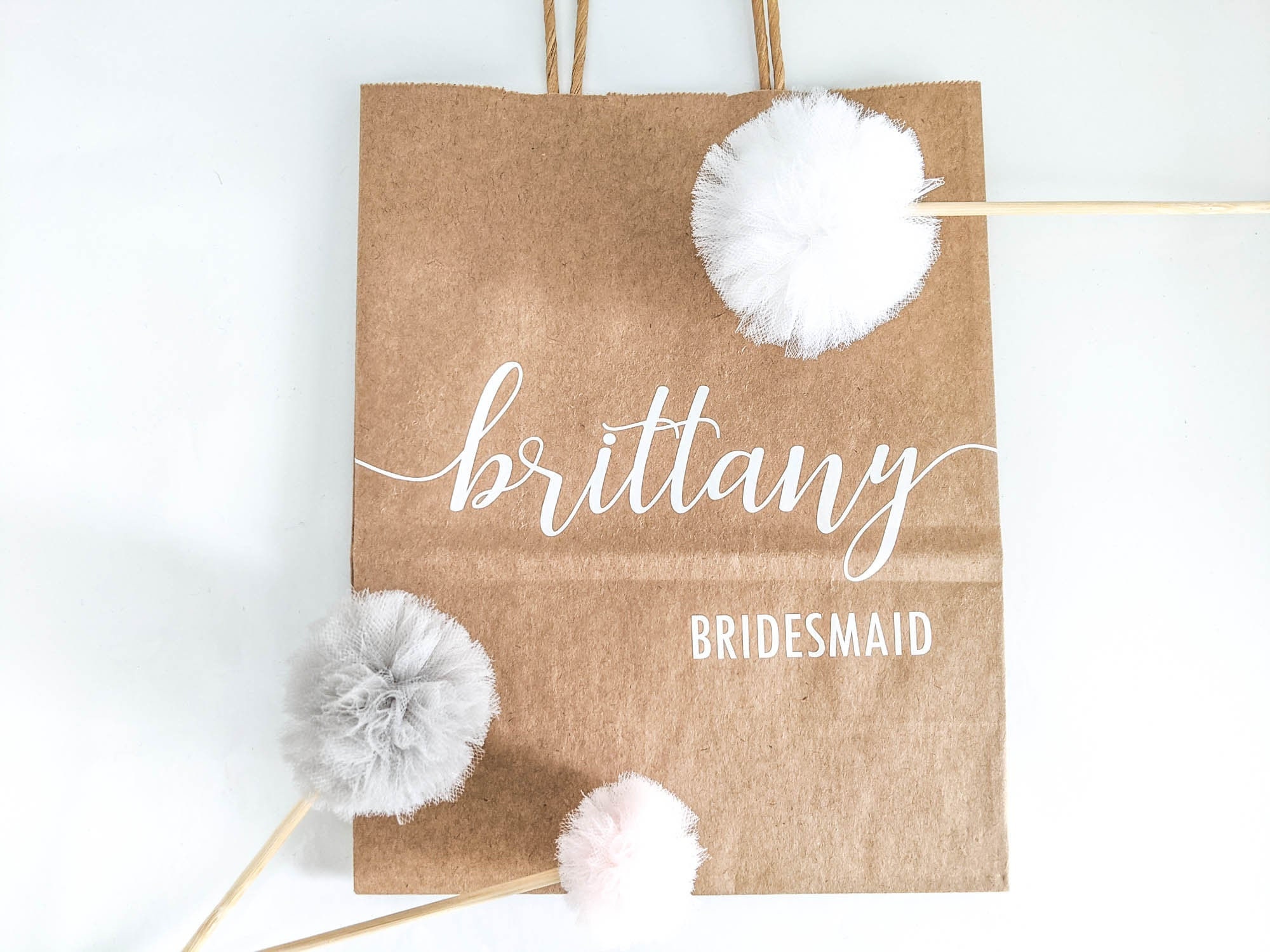 Personalized brown gift bag kraft brown gift bags customized Etsy